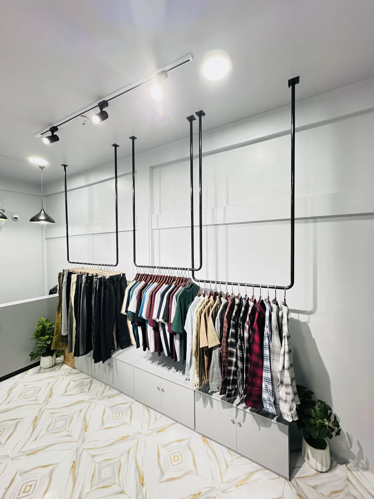Shirts displayed at HEIST