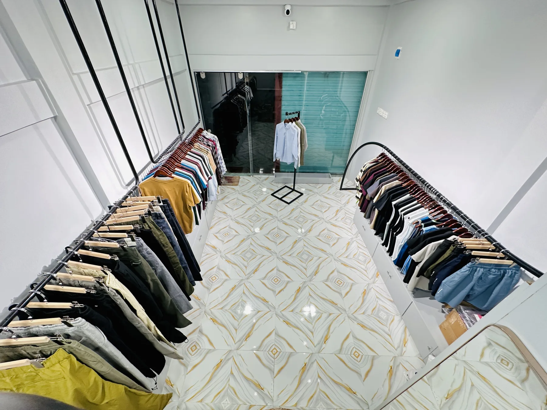Inside the HEIST clothing store